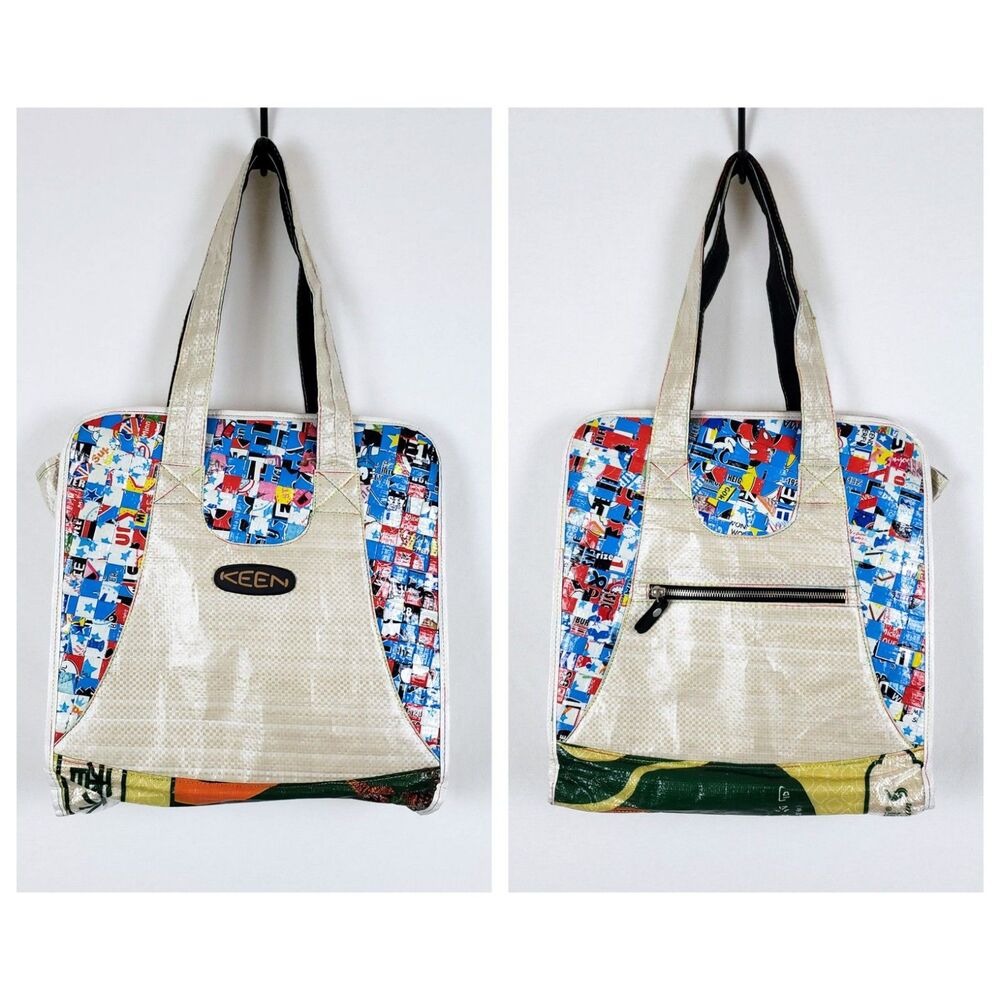 KEEN Hybrid Transport Tote Bag PVC Woven 14x14x7 Waterproof Travel Grocery